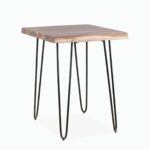 Treebo Solid Live Edge Side Table