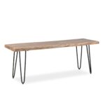 Treebo Solid Live Edge Bench Small