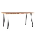 Treebo Solid Live Edge Dining Table Small