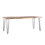 Treebo Solid Live Edge Dining Table Big