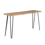 Treebo Solid Live Edge Counter Bar Table