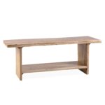 Treebo Solid Live Edge Utility Bench Small