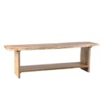 Treebo Solid Live Edge Utility Bench Big