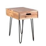 Ryan Solid Wood Side Table With Drawer