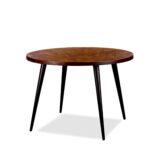 Straight Edge Adore Round Dining Table - Walnut
