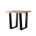 Solid Live Edge Prix End Table - Natural