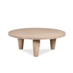 White James Mango Round Coffee Table - J Ivory