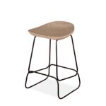 White James Mango Stool With Metal Base - J Ivory