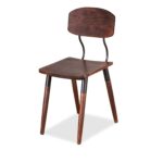 Straight Edge Adore Acacia Wood Dining Chair - Walnut