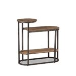 Rustic Double Shelf Console Table