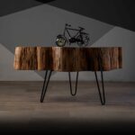 Heavy Natural Log Wood Coffee Table