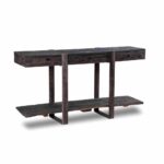 Rustic Black Sleeper Wood Console Table