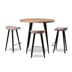 Comfy Acacia Wood Bar Stool