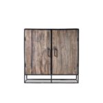 Recycled Wood Metal Cabinet