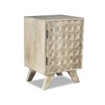 Geo Style Mango Wood Bedside