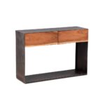 Nature Edge Acacia Wod Metal Console Table