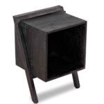 Wall Side Black Acacia Bedside