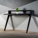 Wall Side Black Acacia Writing Table