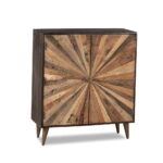 Sunburst Sleeper Wood Cabinet